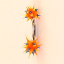 Bauchnabelbanane Siliko orange-bunt