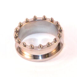 Chirurgenstahl-Flesh-Tunnel 42 mit Spitzen 25mm