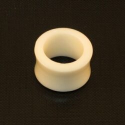 Flesh-Tunnel-Organic Horn-weiss 18mm