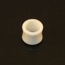Flesh-Tunnel-Organic Horn-weiss 12mm