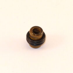 Flesh-Tunnel-Organic Stein-braun 8mm