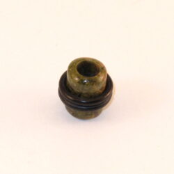 Flesh-Tunnel-Organic Stein-grün 10mm