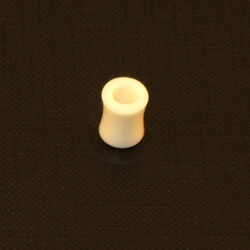 Flesh-Tunnel-Organic Horn-weiss 6mm
