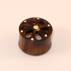 Flesh-Tunnel-Organic Horn-Gitter 20mm