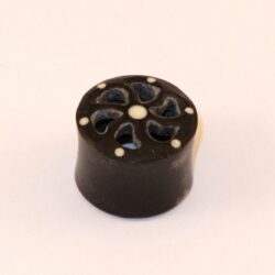 Flesh-Tunnel-Organic Horn-Gitter 18mm