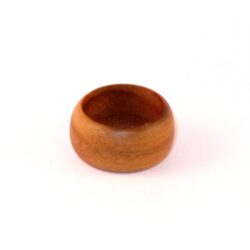 Holz Ring Blank braun 17mm
